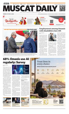 Cover of Muscat Daily