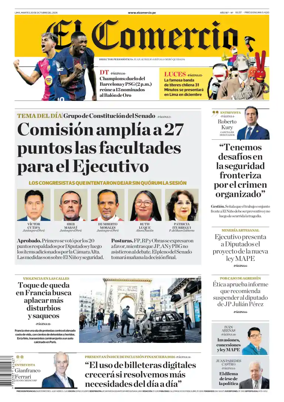 Cover of Diario El Comercio