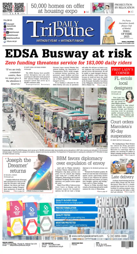 Cover of Daily Tribune (Philippines)