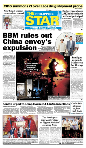 Cover of The Philippine Star
