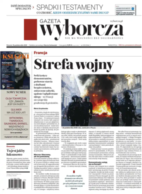 Cover of Gazeta Wyborcza