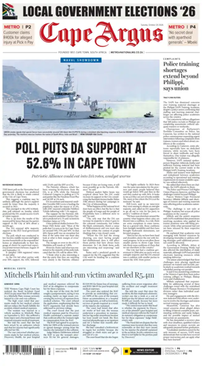 Cover of Cape Argus (PM Edition)