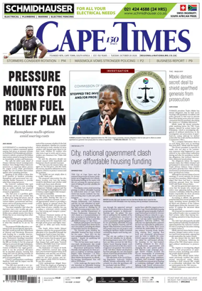 Cover of Cape Times