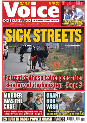 Cover of Daily Voice (South Africa)