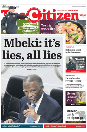 Cover of The Citizen (KZN)