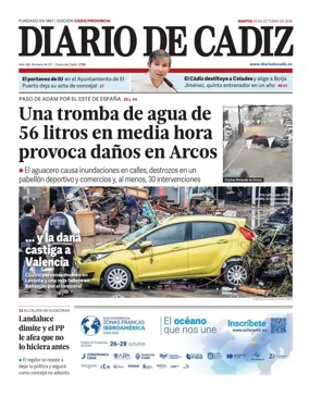 Cover of Diario de Cadiz