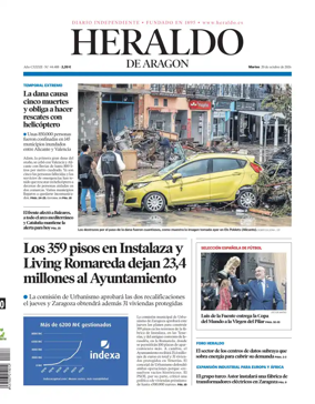 Cover of Heraldo de Aragon