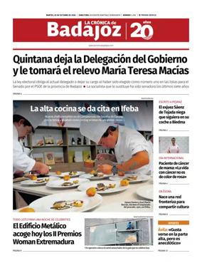 Cover of La Cronica de Badajoz BE