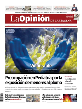 Cover of La Opinion de Murcia (Cartagena)