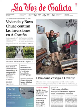 Cover of La Voz de Galicia (A Coruna)