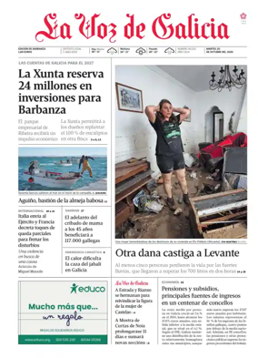 Cover of La Voz de Galicia (Barbanza)