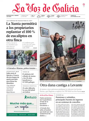 Cover of La Voz de Galicia (Deza)