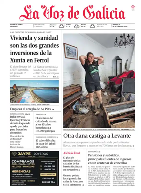 Cover of La Voz de Galicia (Ferrol)