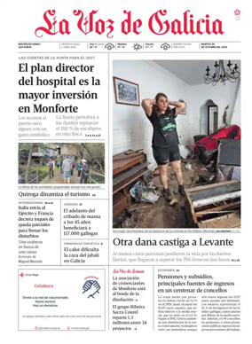 Cover of La Voz de Galicia (Monforte)