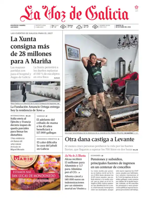 Cover of La Voz de Galicia (Viveiro)