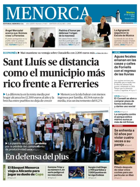 Cover of Menorca Diario Insular