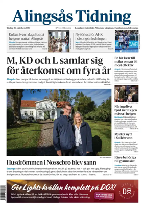 Cover of Alingsas Tidning