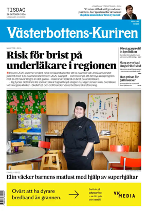 Cover of Vasterbottens-Kuriren