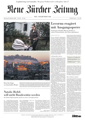 Cover of Neue Zurcher Zeitung