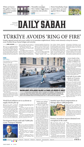 Cover of Daily Sabah (Turkey)