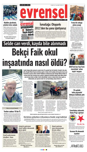Cover of Evrensel Gazetesi