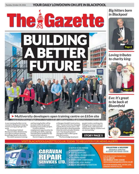 Cover of Blackpool Gazette