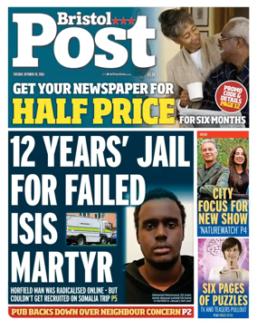 Cover of Bristol Post