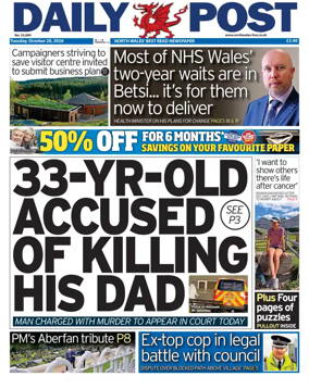 Cover of Daily Post (North Wales)