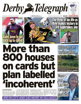 Cover of Derby Telegraph