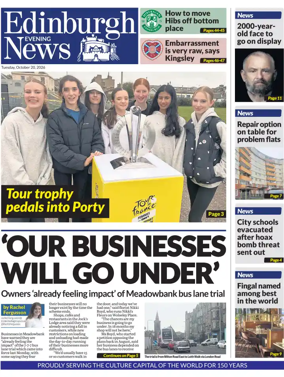 Cover of Edinburgh Evening News