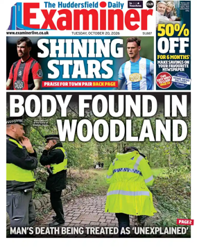 Cover of Huddersfield Daily Examiner
