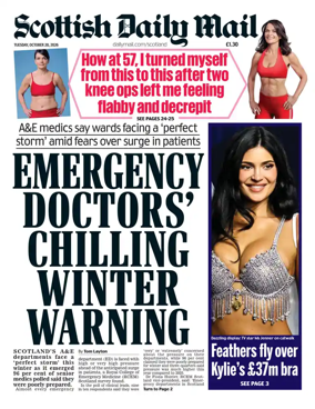 Cover of Scottish Daily Mail