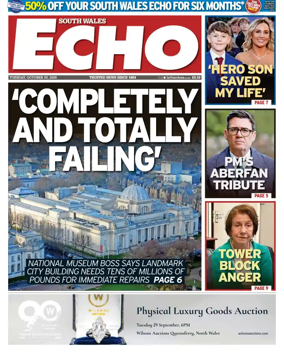 Cover of South Wales Echo