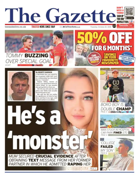 Cover of Teesside Evening Gazette