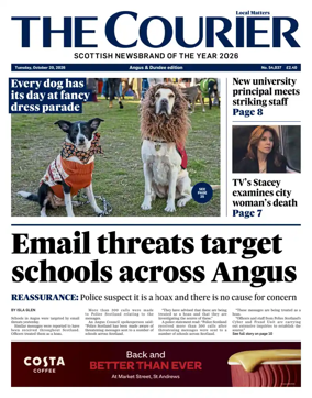 Cover of The Courier & Advertiser (Angus and Dundee)