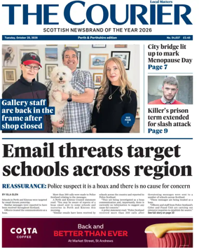 Cover of The Courier & Advertiser (Perth and Perthshire Edition)