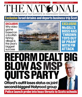 Cover of The National (Scotland)