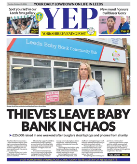 Cover of Yorkshire Evening Post