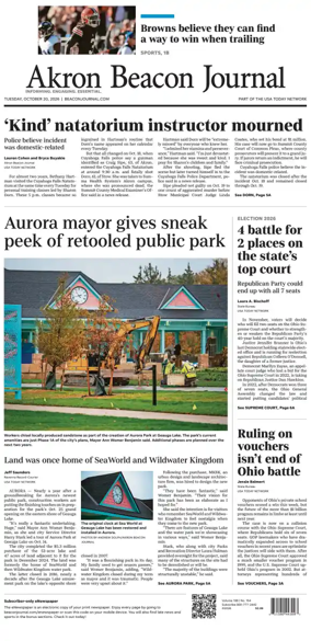 Cover of Akron Beacon Journal