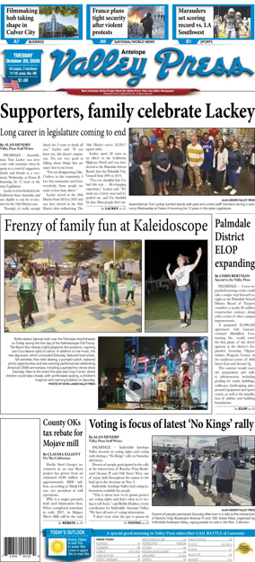 Cover of Antelope Valley Press