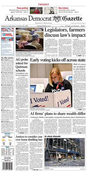 Cover of Arkansas Democrat-Gazette