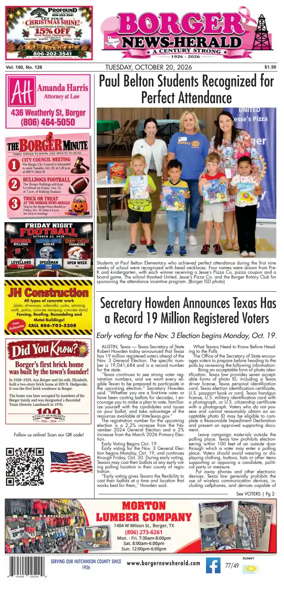 Cover of Borger News-Herald