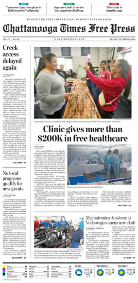 Cover of Chattanooga Times Free Press