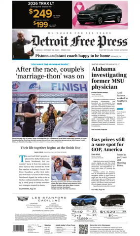 Cover of Detroit Free Press