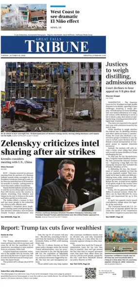 Cover of Great Falls Tribune