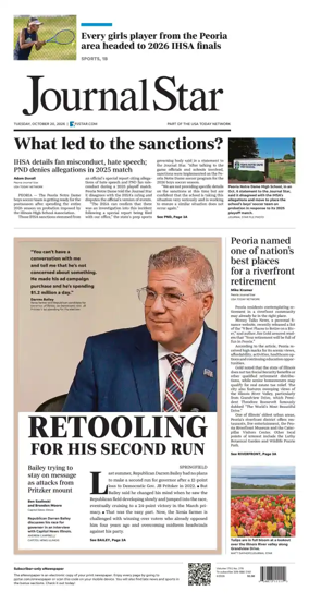 Cover of Journal Star (Peoria)