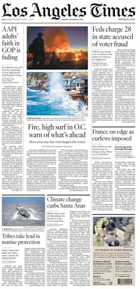 Cover of Los Angeles Times