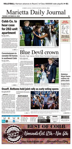 Cover of Marietta Daily Journal