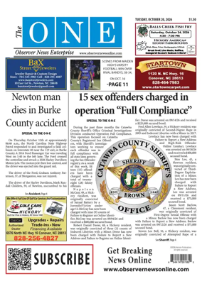 Cover of Observer News Enterprise