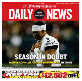 Cover of Philadelphia Daily News